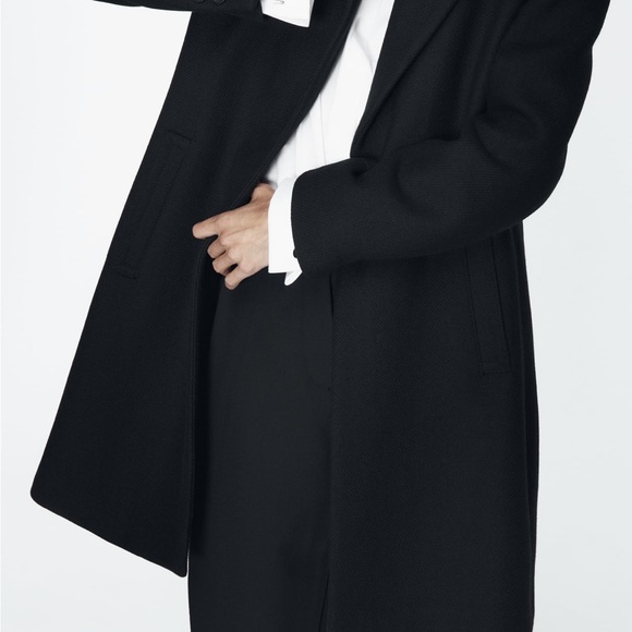 Zara black coat size xs - Picture 3 of 10